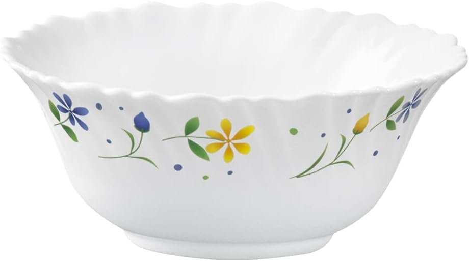 Orchid Opalware Twilight White Vegetable Bowl