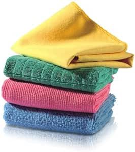 Neco 4 Pieces Microfiber Cloth for cleaning