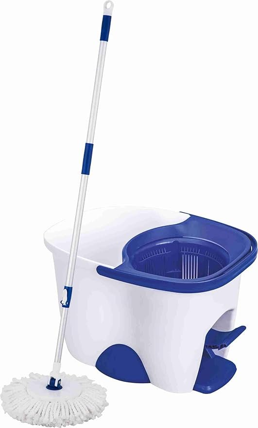 Neco 13L Spin Mop Bucket With small Handle & Micro Refill