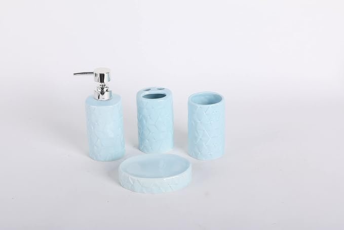 Orchid 4Pcs Ceramic Bath Set