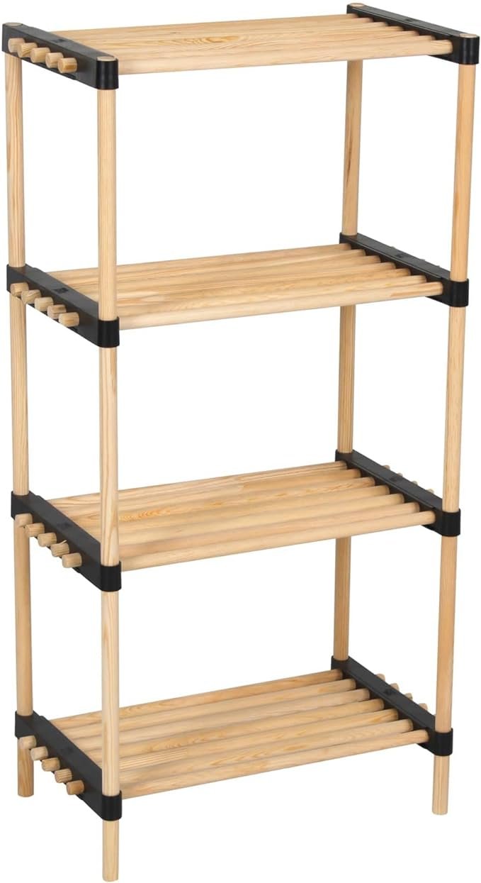 Seowood Multi-Purpose 5 -Tier Wooden Modular Rack