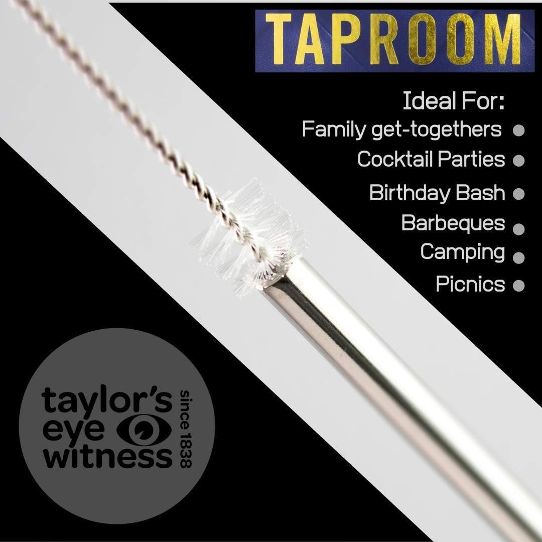 Tew 6Pcs Stainless Straws With Cleaner