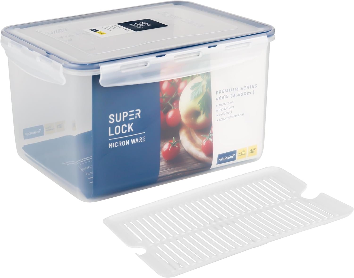 Micronware Superlock Rectangle Storage 8400 Ml