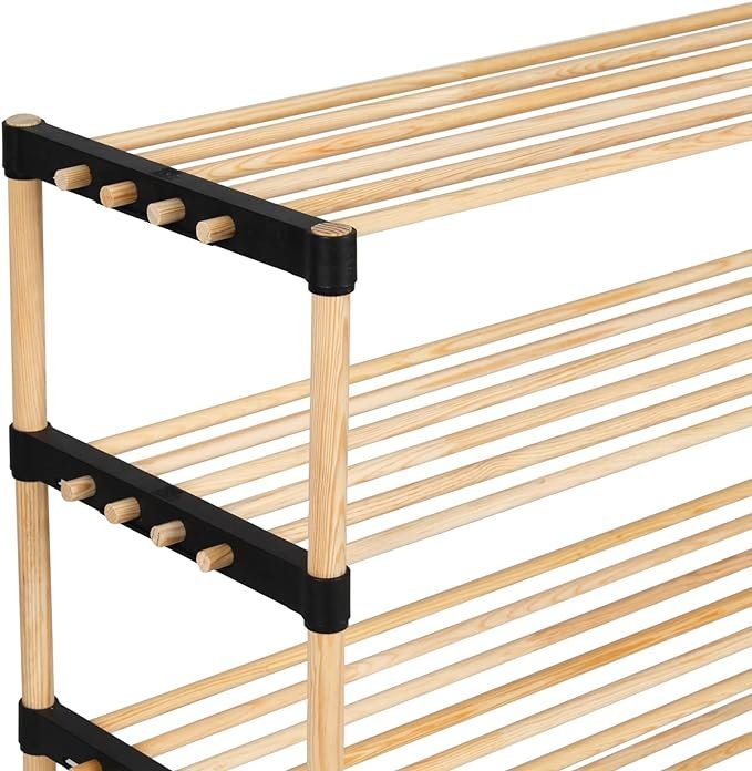 Seowood Modular Multi Purpose Wooden Shelf 4 Shelves Seowood Modular Multi Purpose Wooden Shelf 4 Shelves