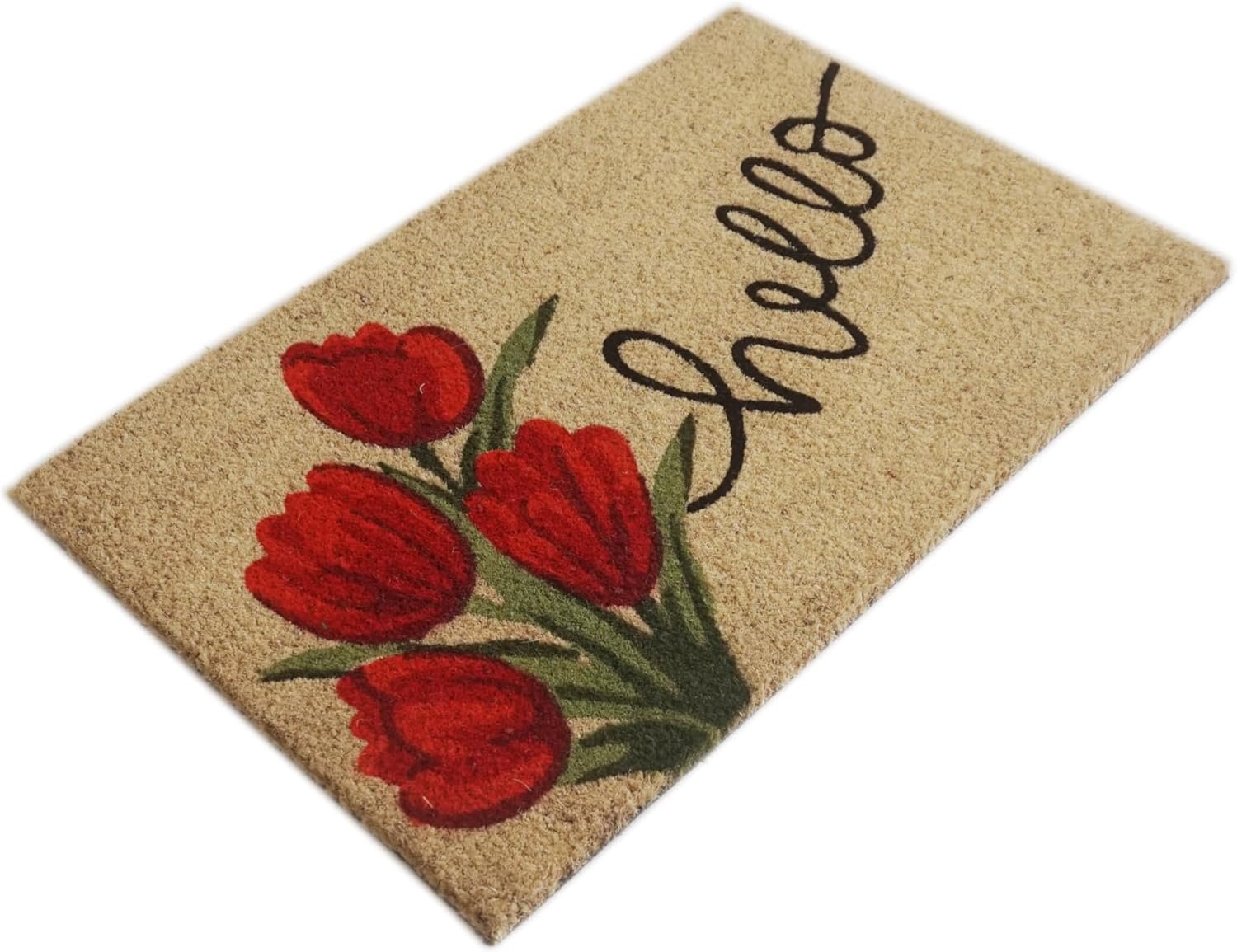 Orchid Hello Bleach Printed Coir Doormat 40X60 Cm Orchid Hello Bleach Printed Coir Doormat