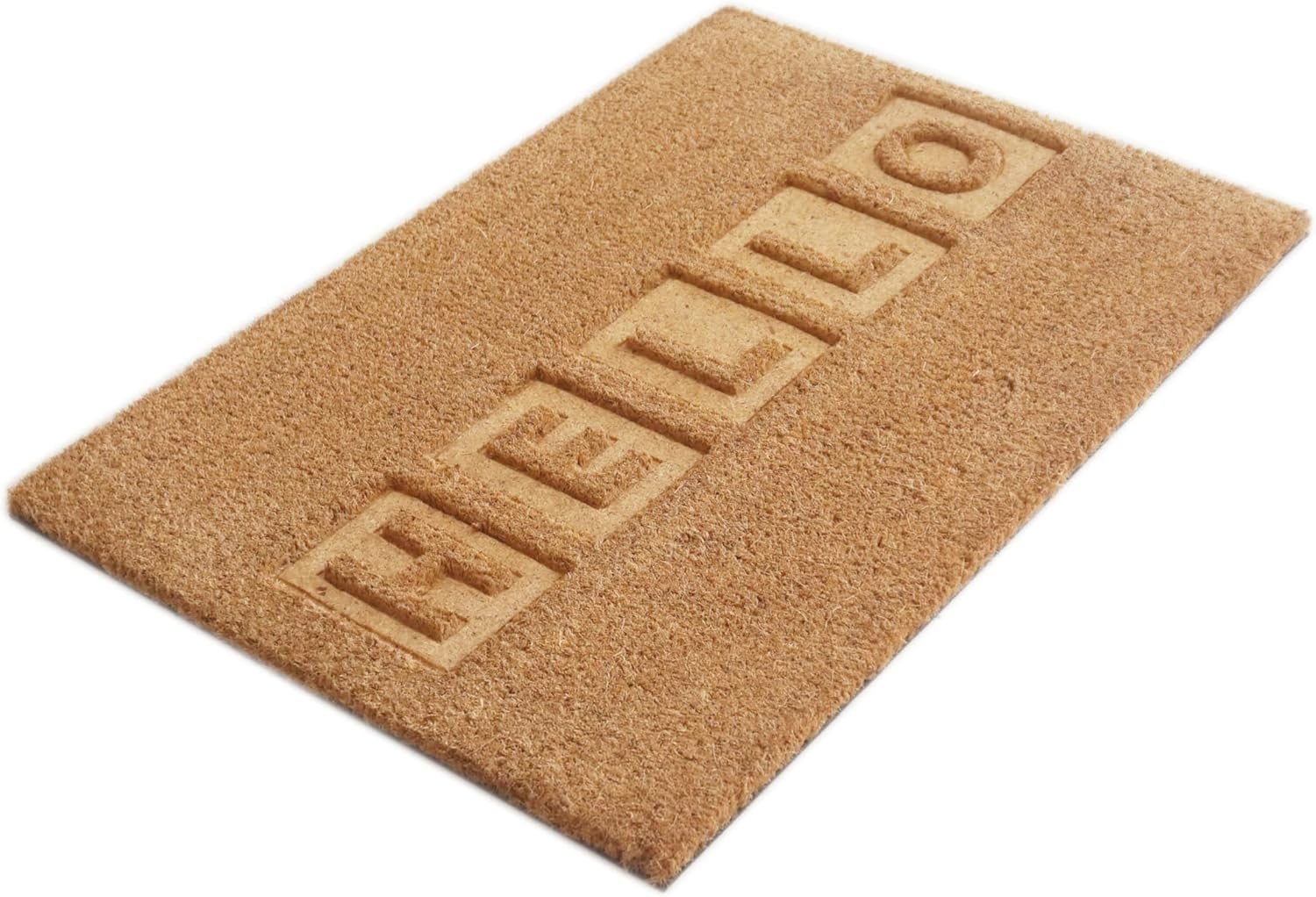 Orchid Hello Pressed Coir Door Mat 40X60 Cm Orchid Smile Pressed Coir Doormat