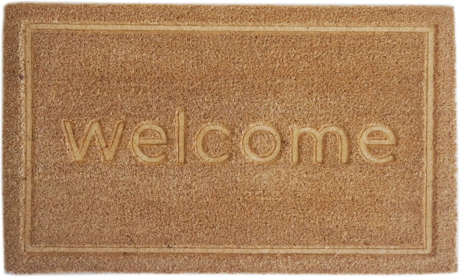 Orchid Welcome Pressed Coir Doormat