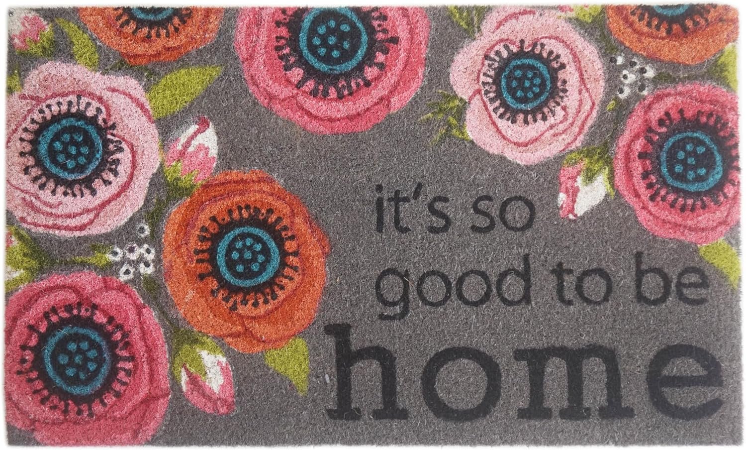 Orchid Home Bleach Printed Coir Doormat