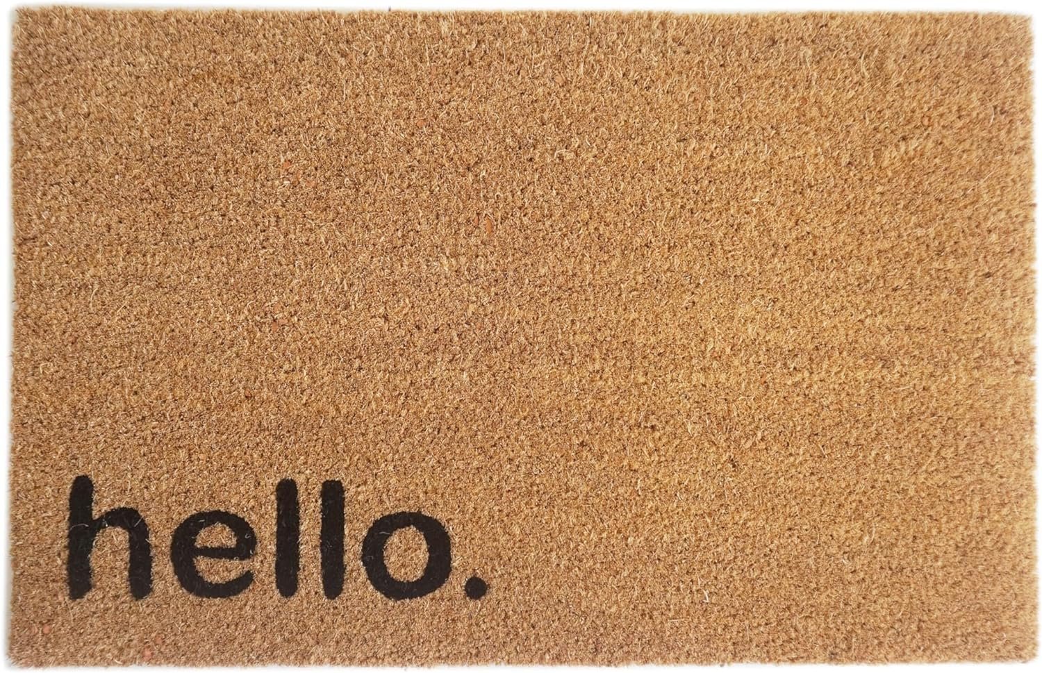 Orchid Hello Printed Coir Doormat