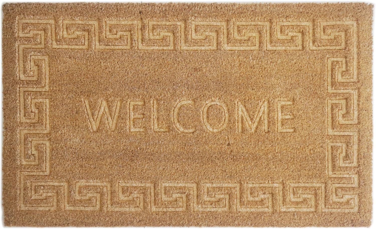 Orchid Welcome Pressed Coir Doormat
