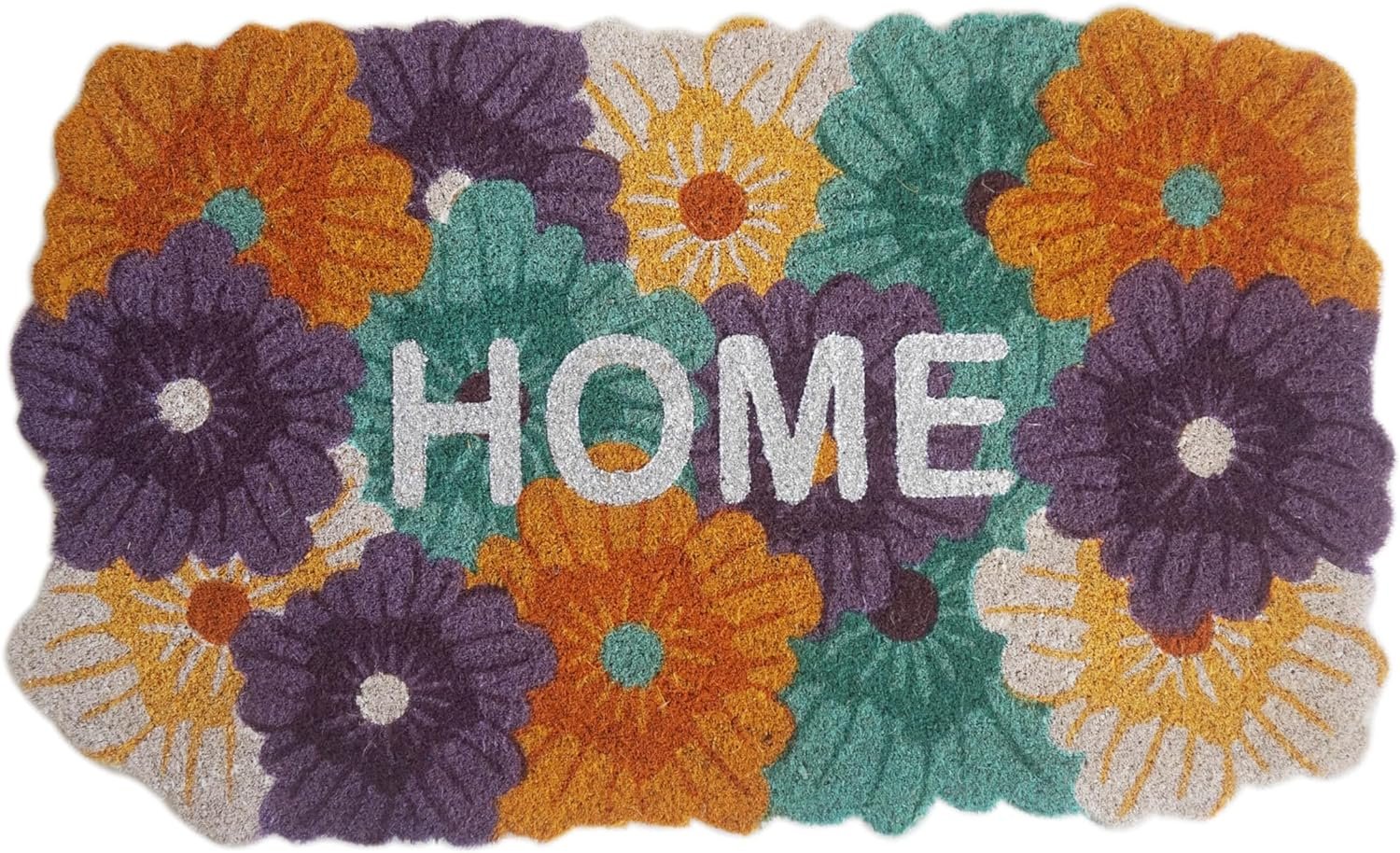 Orchid Home Printed Glitter Coir Doormat