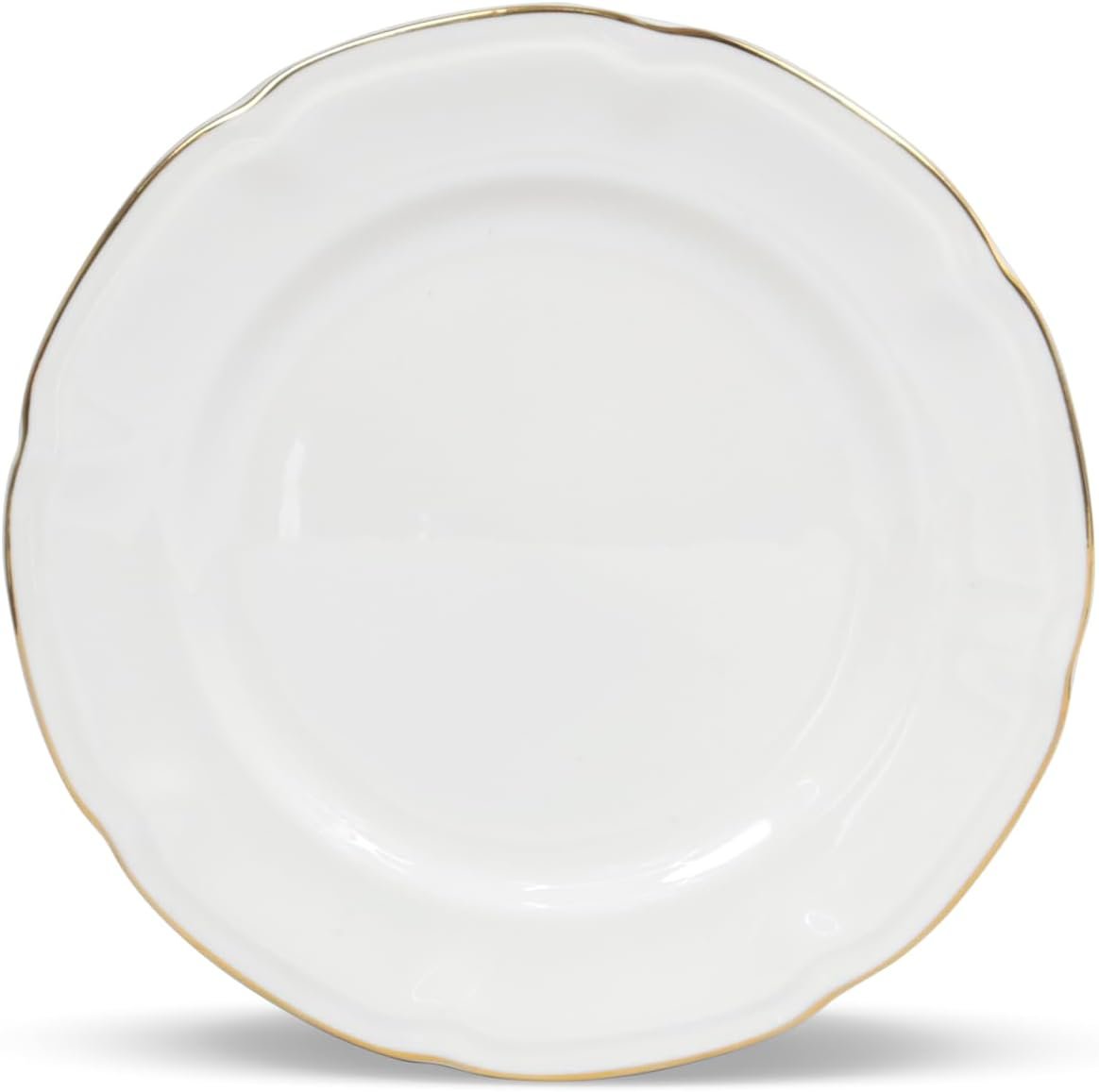 Orchid 8" New Bone China Embossed Dessert Plate