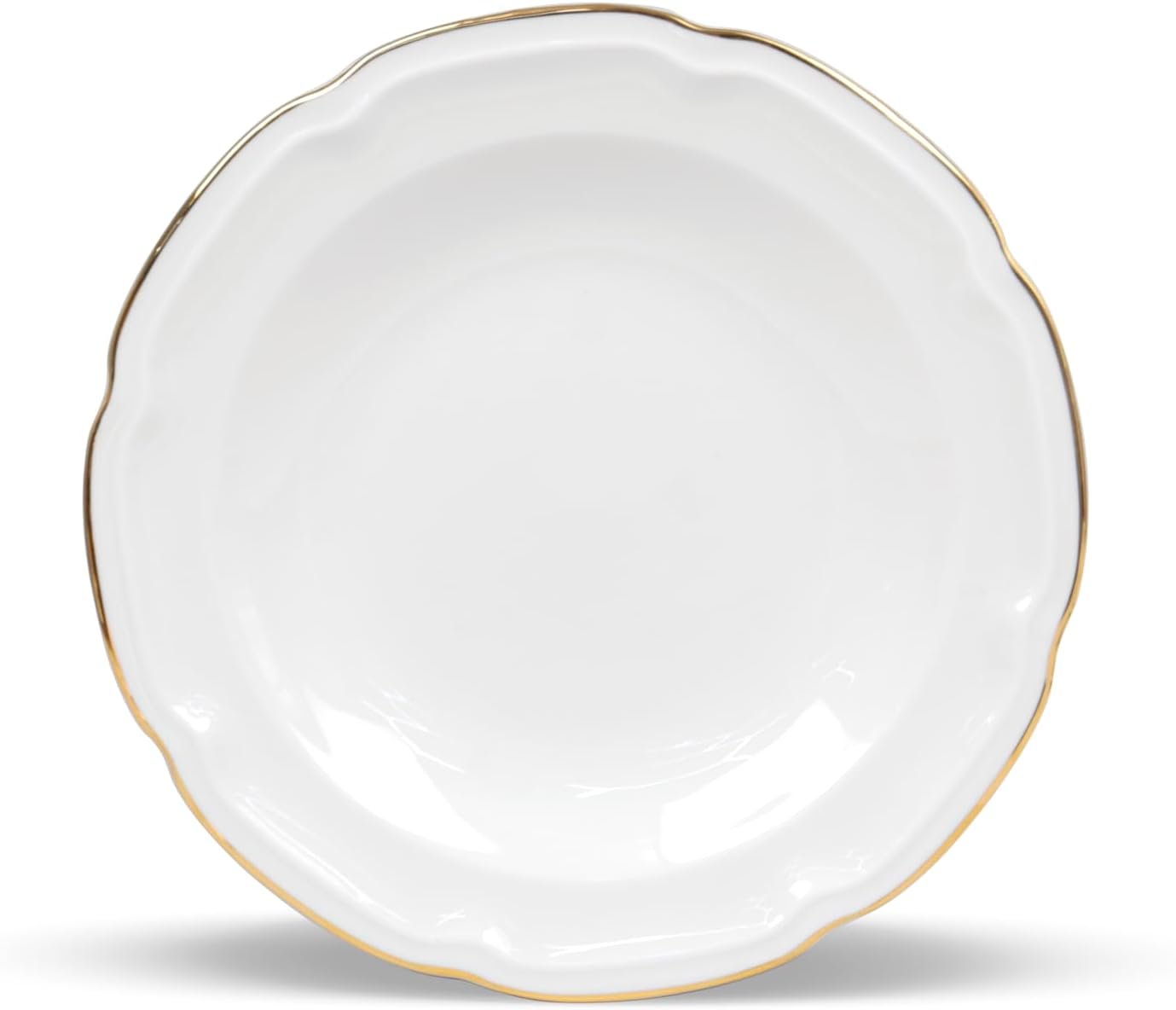 Orchid 8.75" New Bone China Embossed Soup Plate