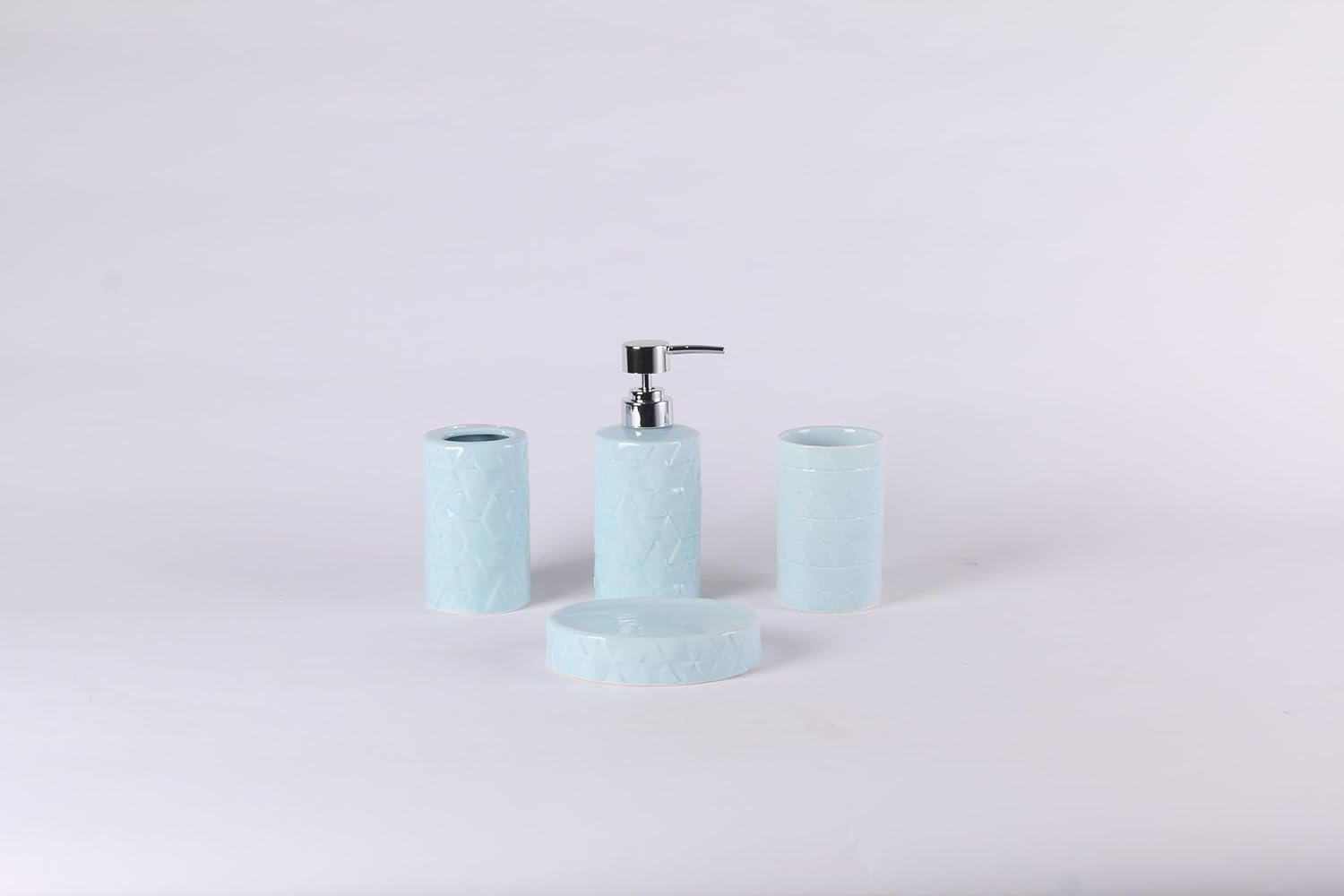 Orchid 4Pcs Ceramic Bathroom accessory Set