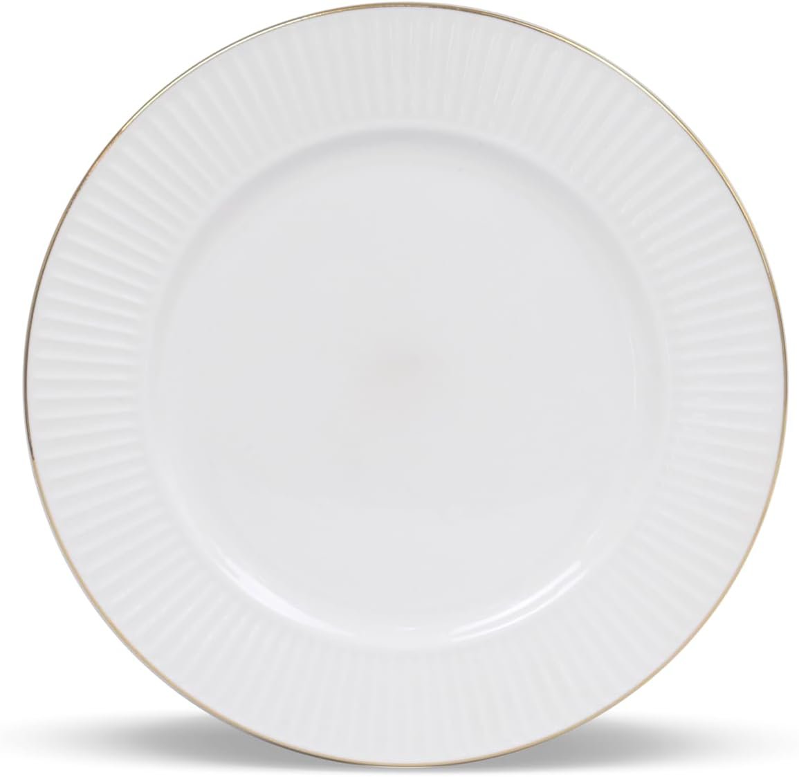 Orchid 8" New Bone China Embossed ceramic Dessert Plates