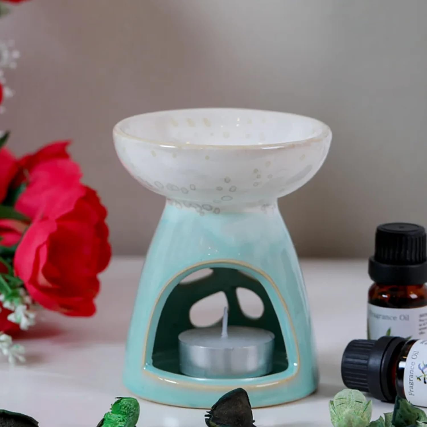 Orchid Fancy ceramic incense Burner for candle