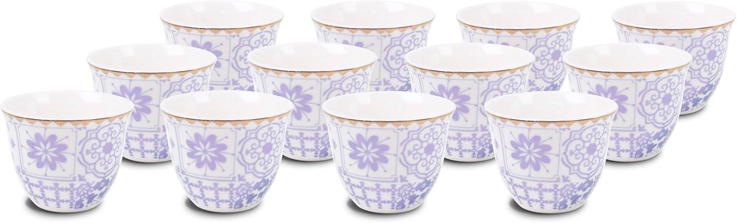 Orchid 12Pcs Cawa Cup Set