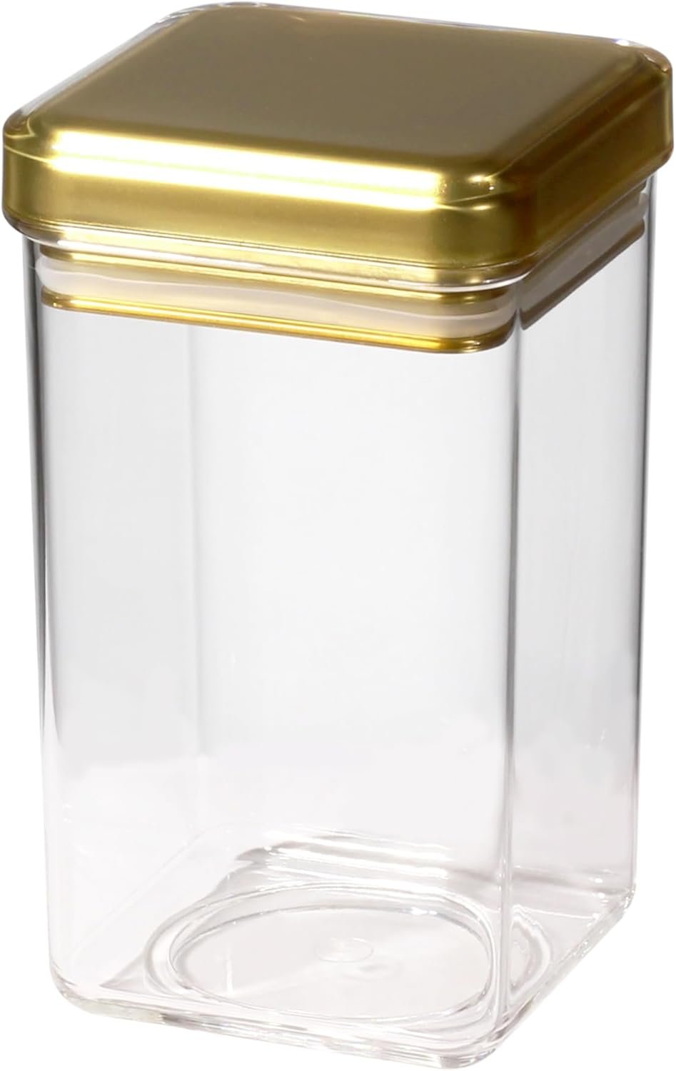 Orchid Acrylic Square Canister large Gold
