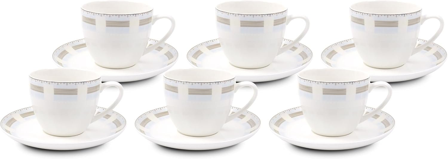 Orchid 12Pcs Nbc Cup And Saucer Set