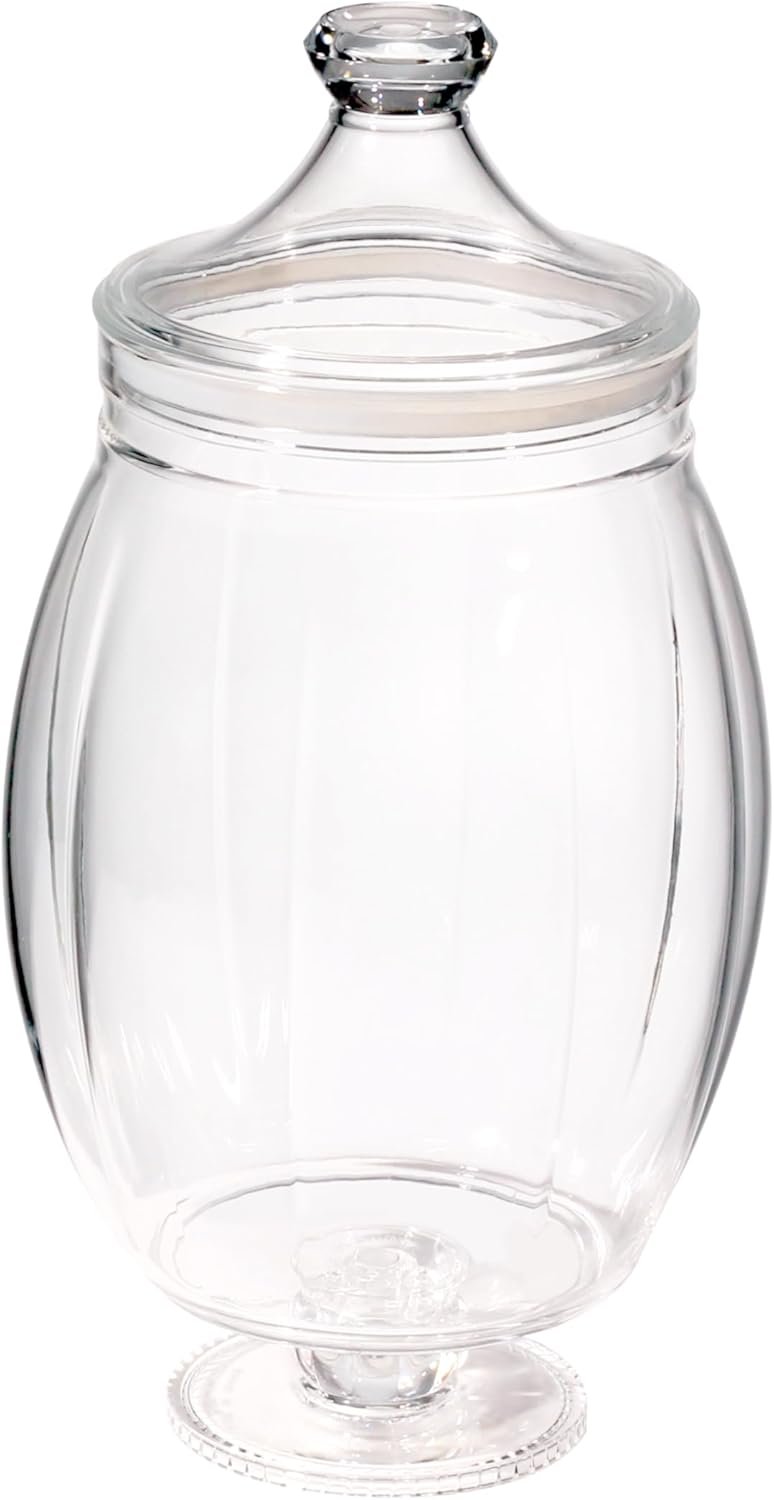 Orchid Acrylic Canister large Clear