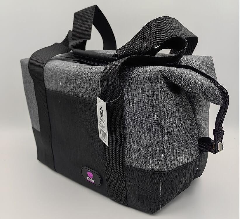 Orchid Insulated Multifunctional tote lunch Bag black