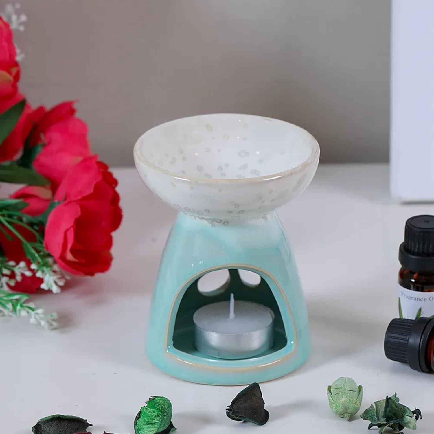 Orchid Fancy ceramic incense Burner for candle