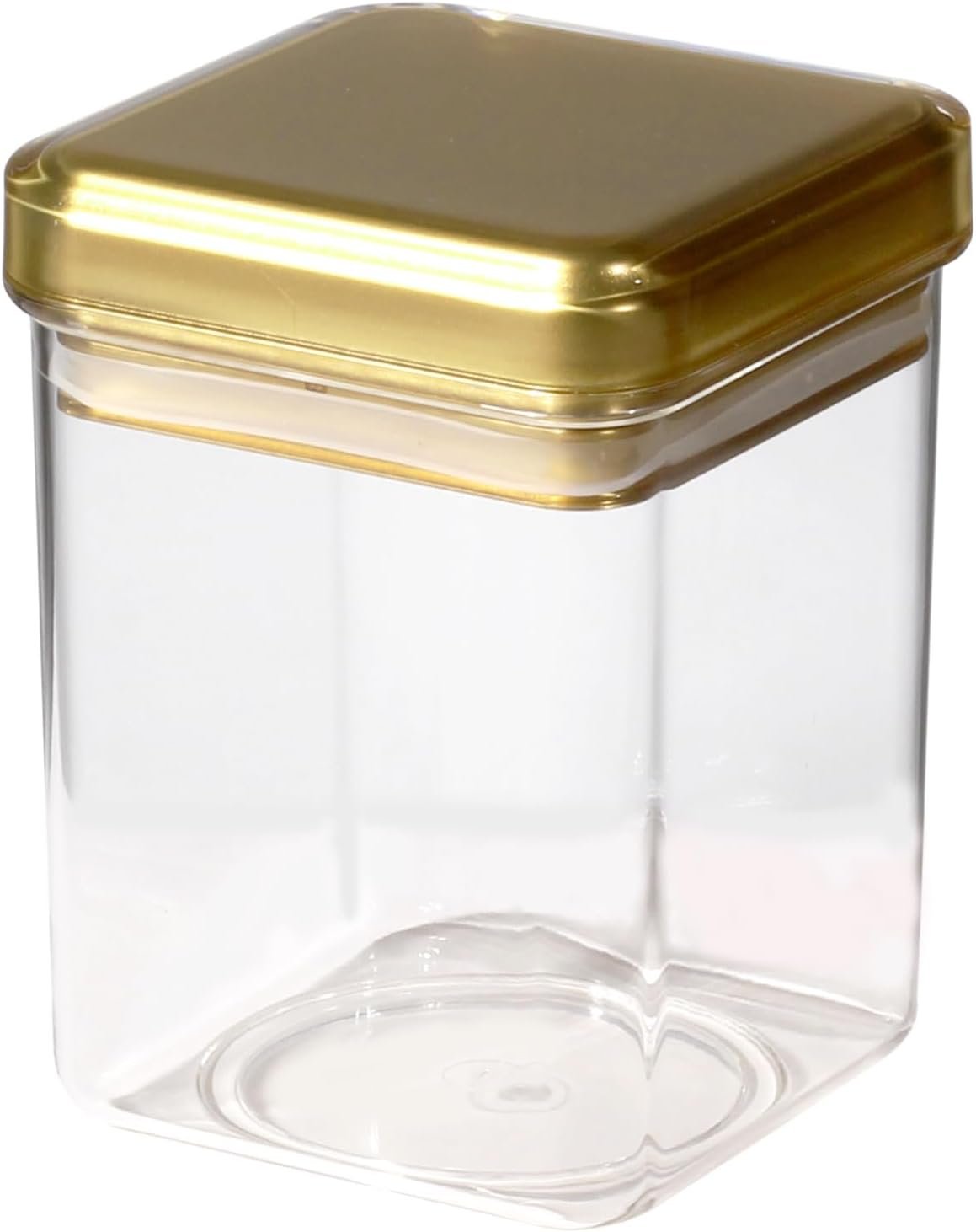 Orchid Acrylic Square Canister meduim Gold