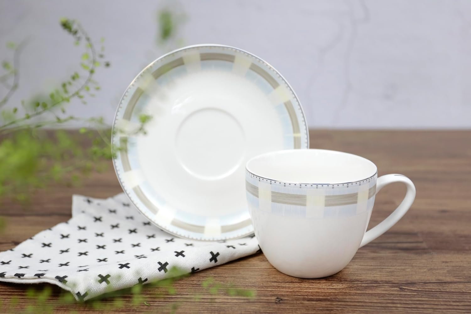 Orchid 12Pcs Nbc Cup And Saucer Set
