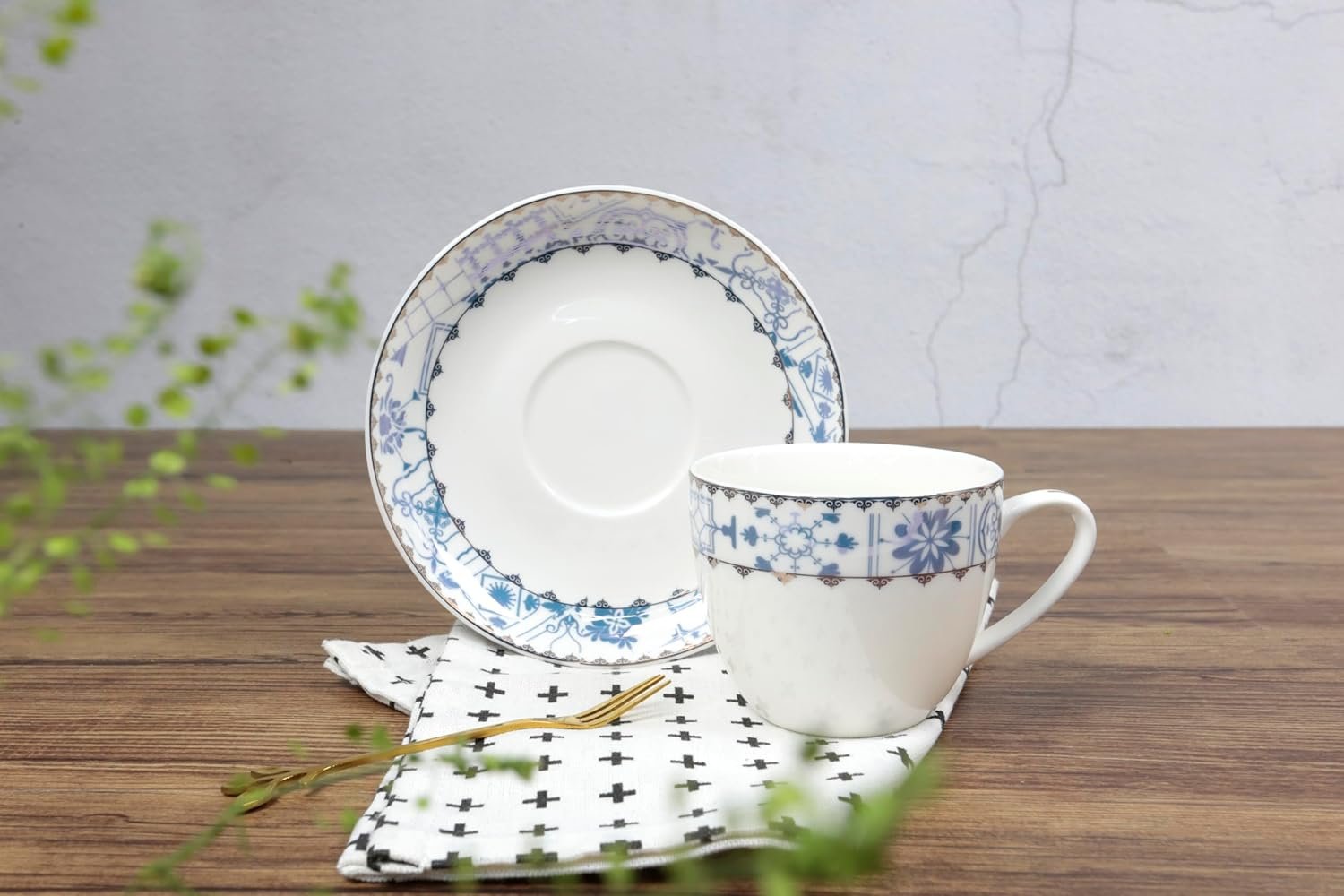 Orchid 12Pcs Nbc Cup And Saucer Set