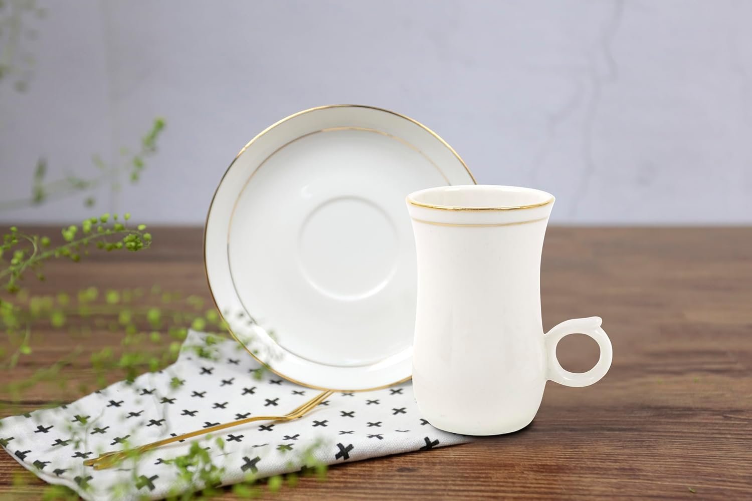 Orchid 12Pcs Istikan Cup And Saucer Set