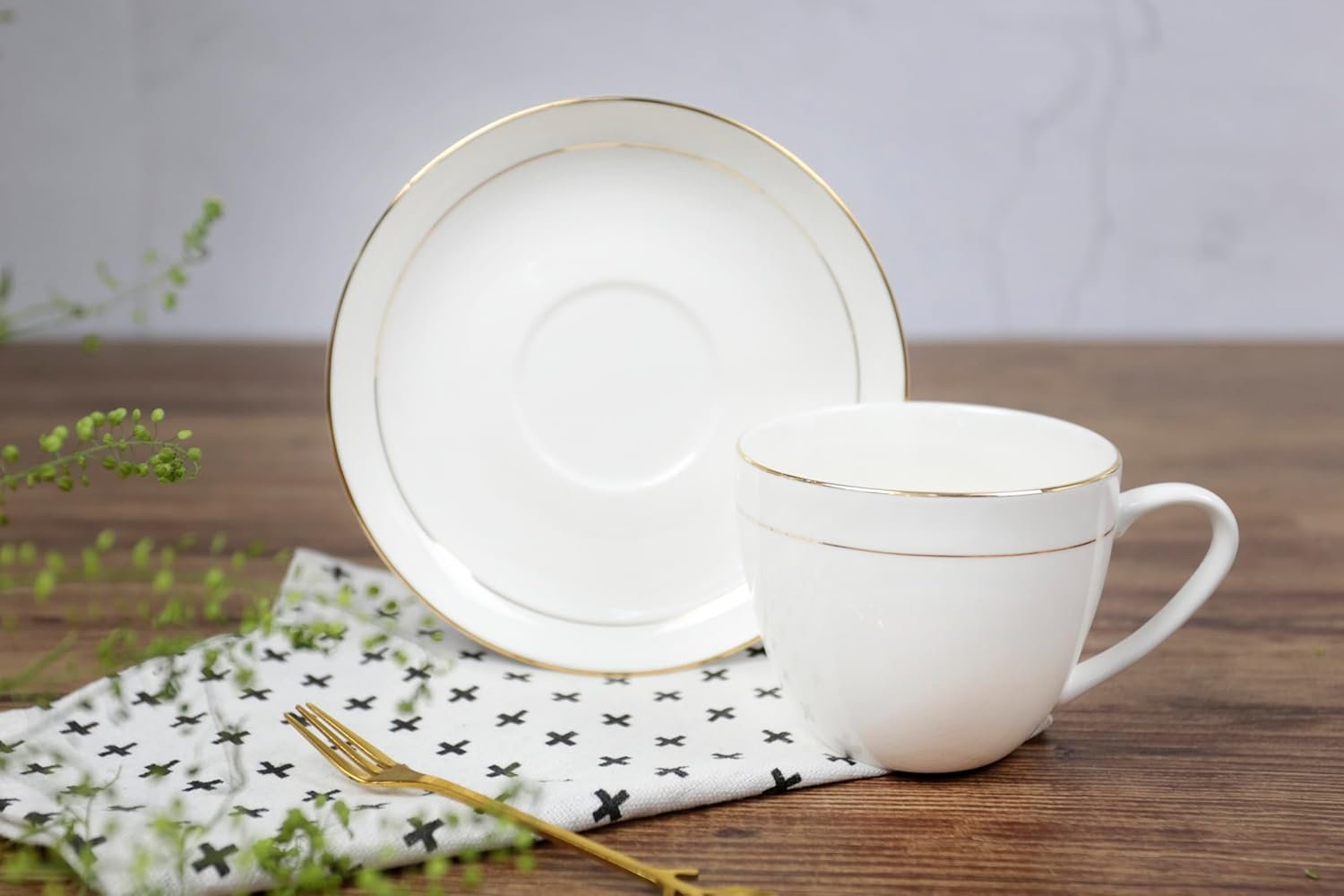 Orchid 12Pcs Nbc Cup And Saucer Set