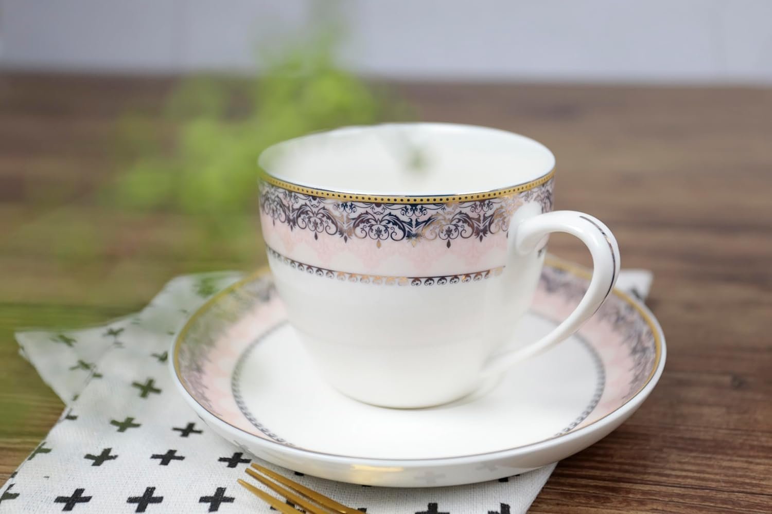 Orchid 12Pcs Nbc Cup And Saucer Set