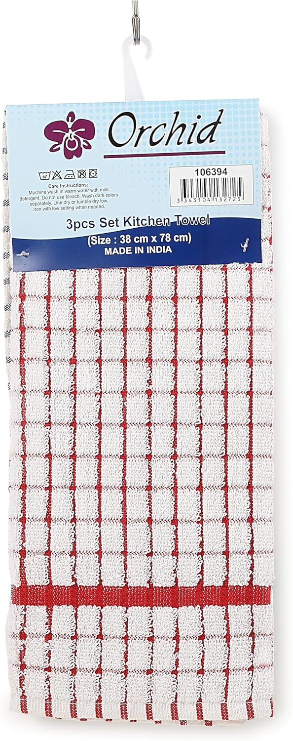 Orchid 3Pcs Kitchen Towel Set Small