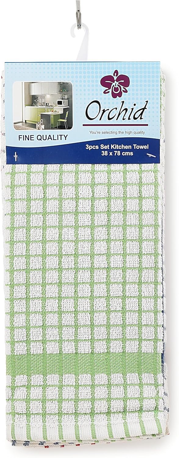 Orchid 3Pcs Kitchen Towel Set Small
