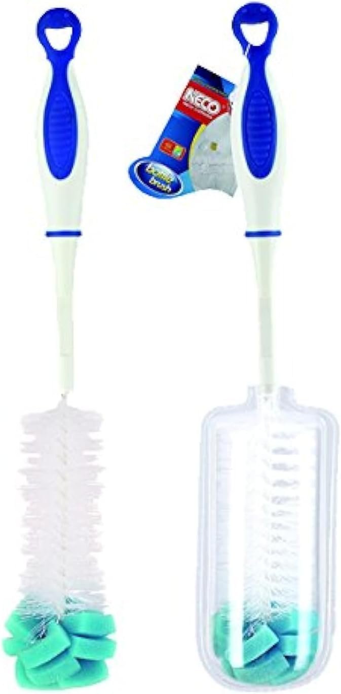 bottle brush with grip and sponge