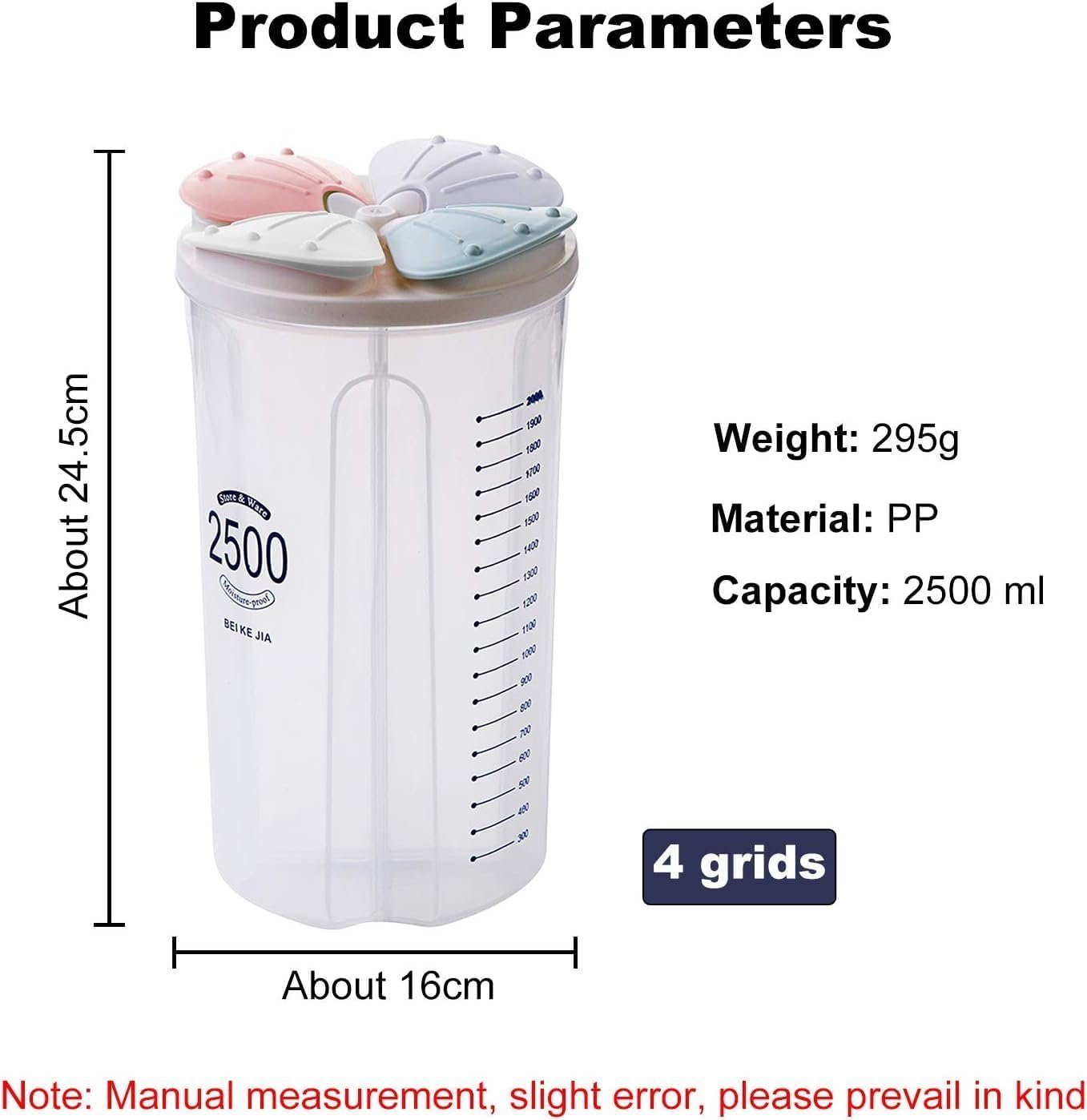 Orchid 4 Grid cerial Dispensar 2.5L