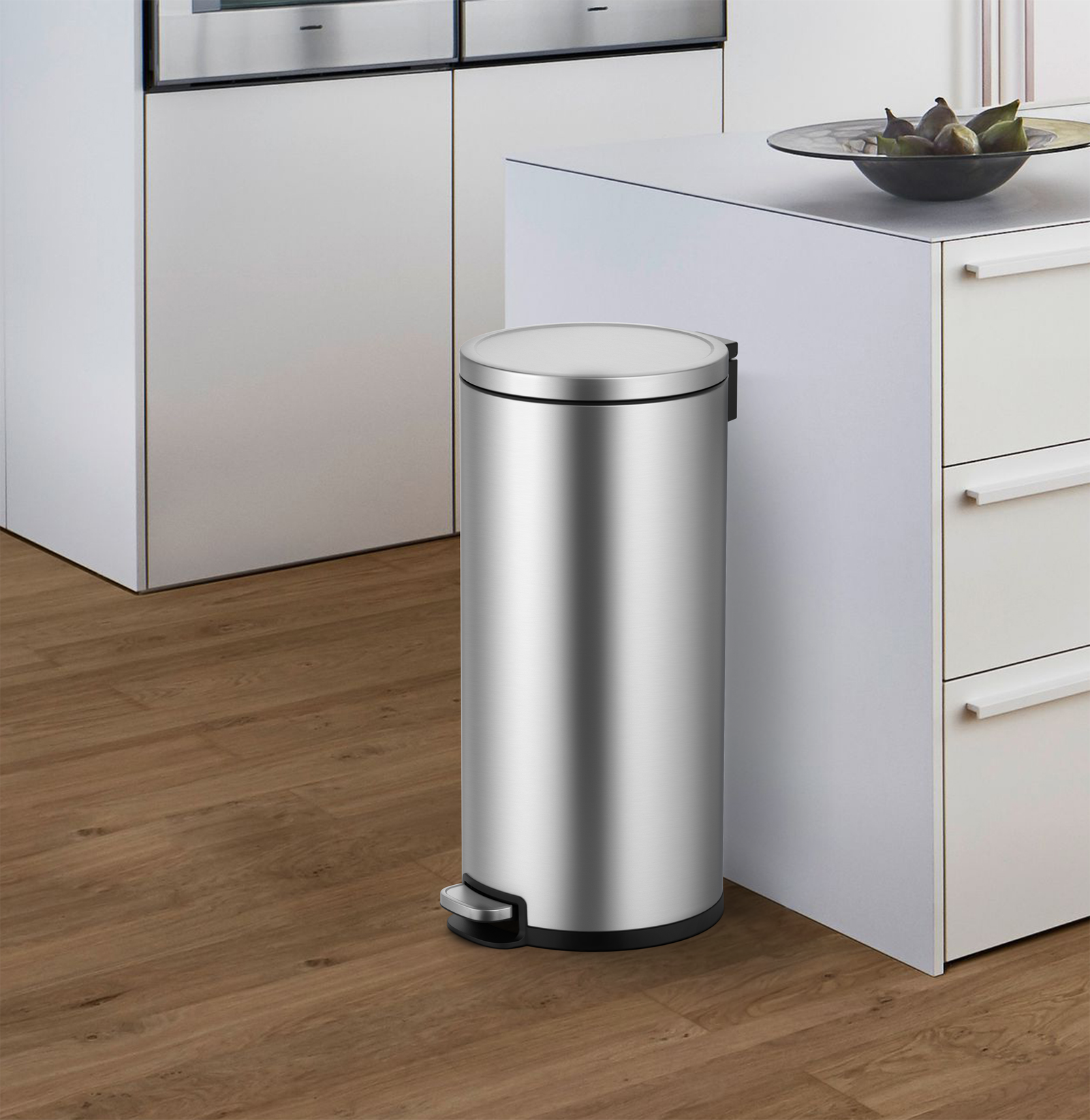 EKO 30L SERENE SS STEP BIN