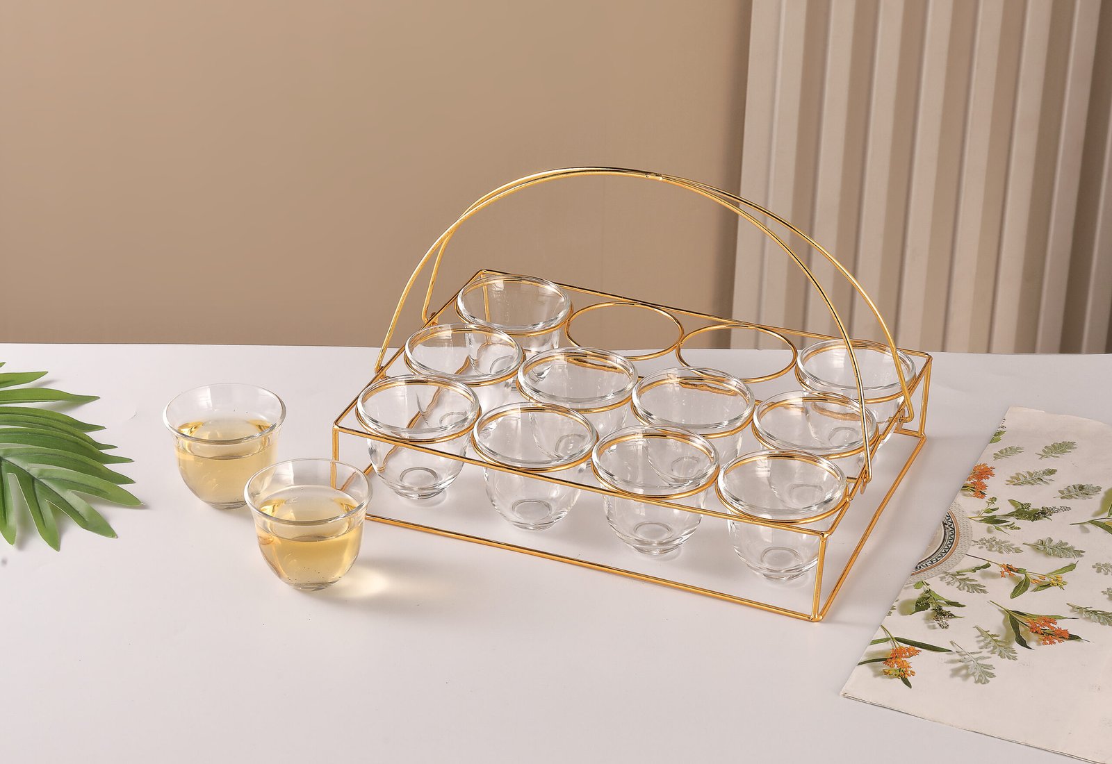 ORCHID 12PCS CAWA CUP SET 80ML WITH STAND
