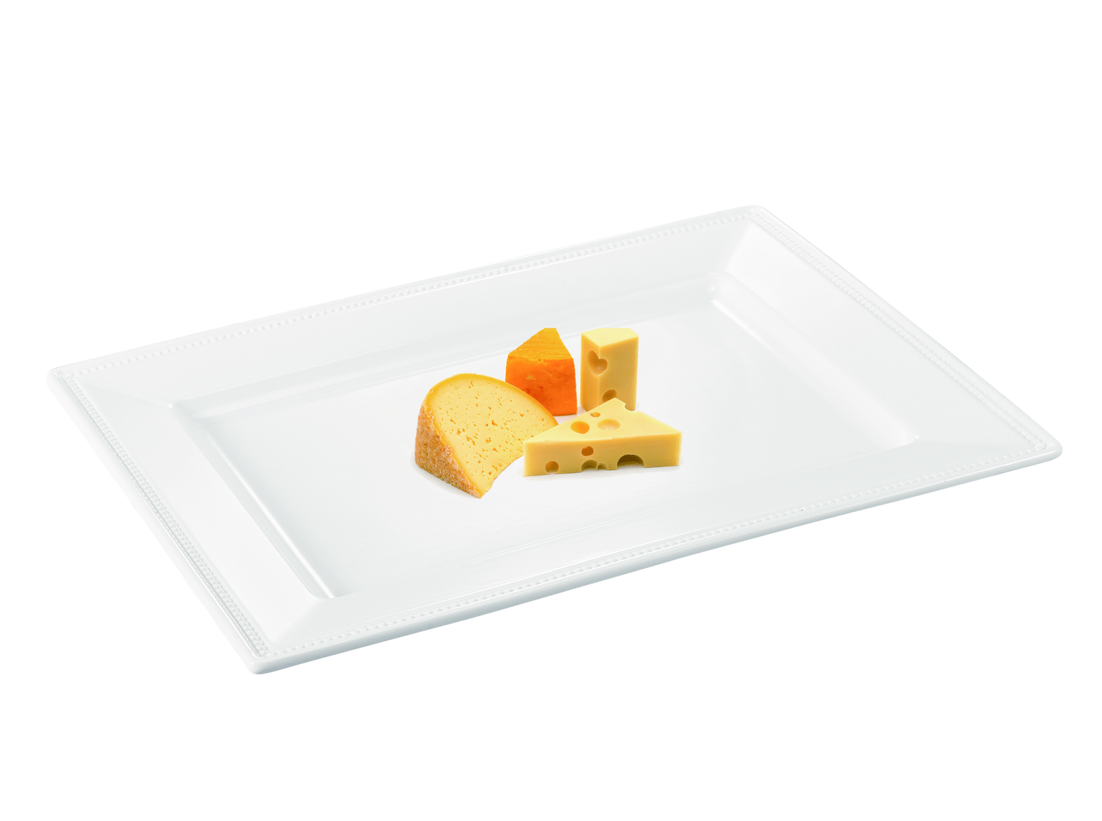 ORCHID 11.8" EMBOSSED RECT SERVING PLATE