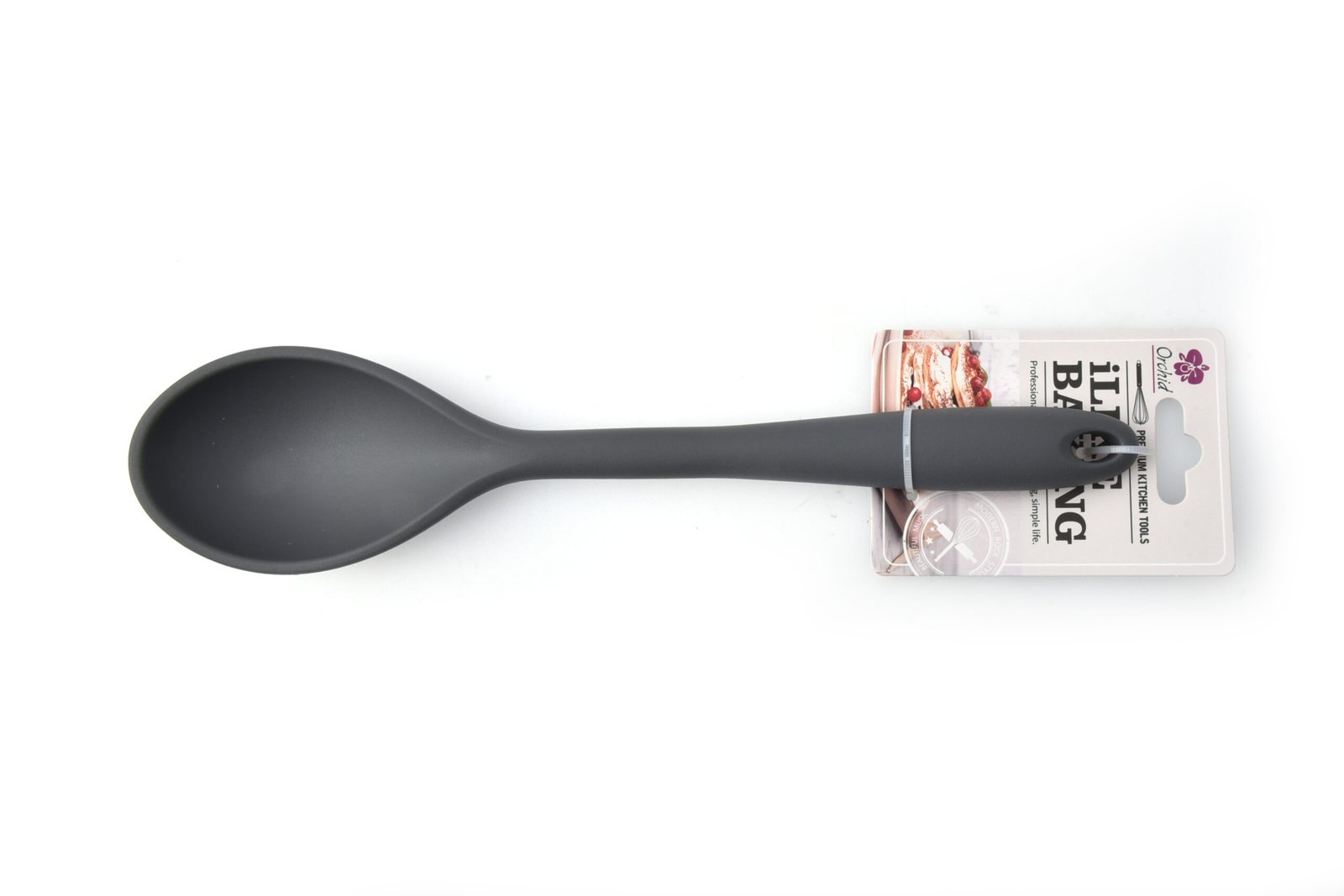ORCHID ILB 11" SILICONE SERVING SPOON GREY