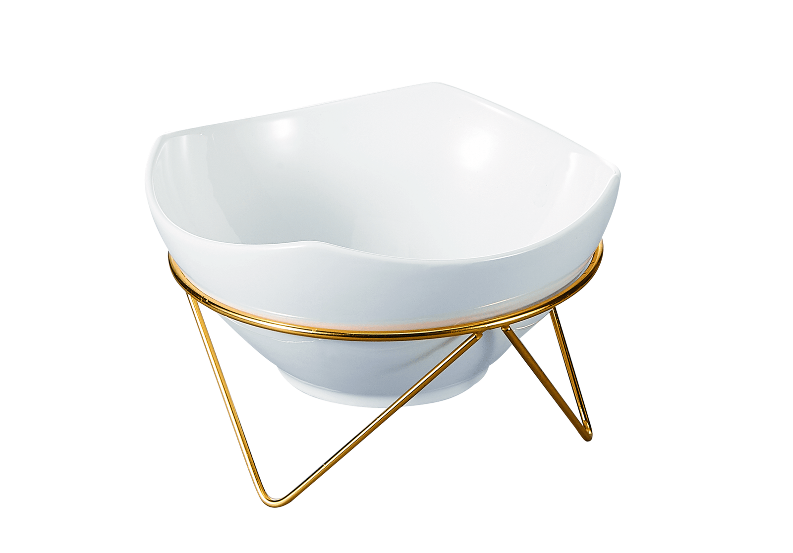 ORCHID 10.5“ SALAD BOWL WITH GOLD STAND