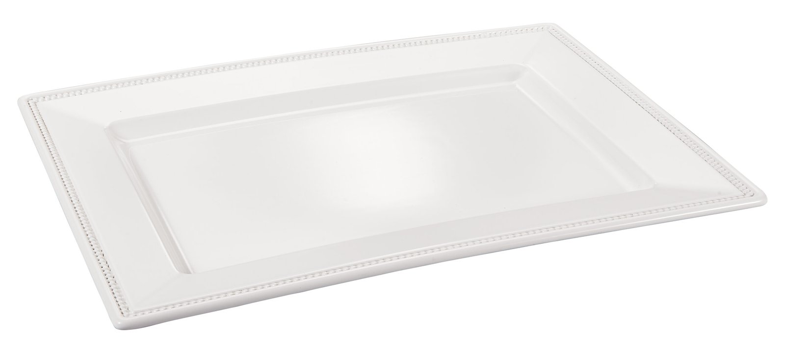 ORCHID 18" EMBOSSED RECT SERVING PLATE