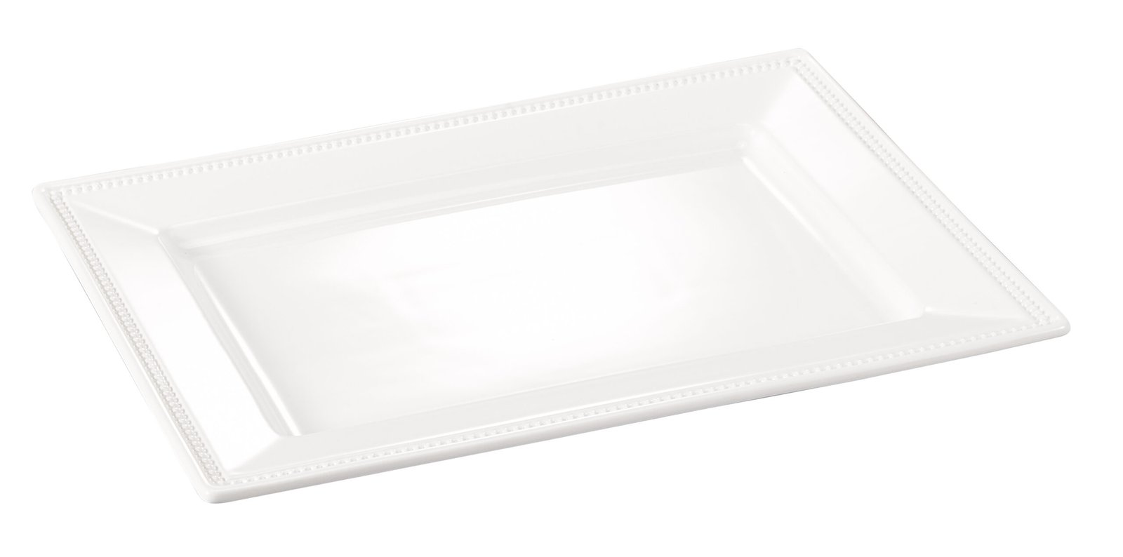 ORCHID 15" EMBOSSED RECT SERVING PLATE