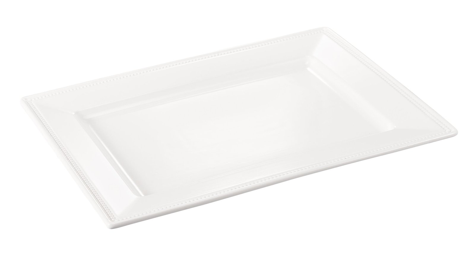 ORCHID 11.8" EMBOSSED RECT SERVING PLATE