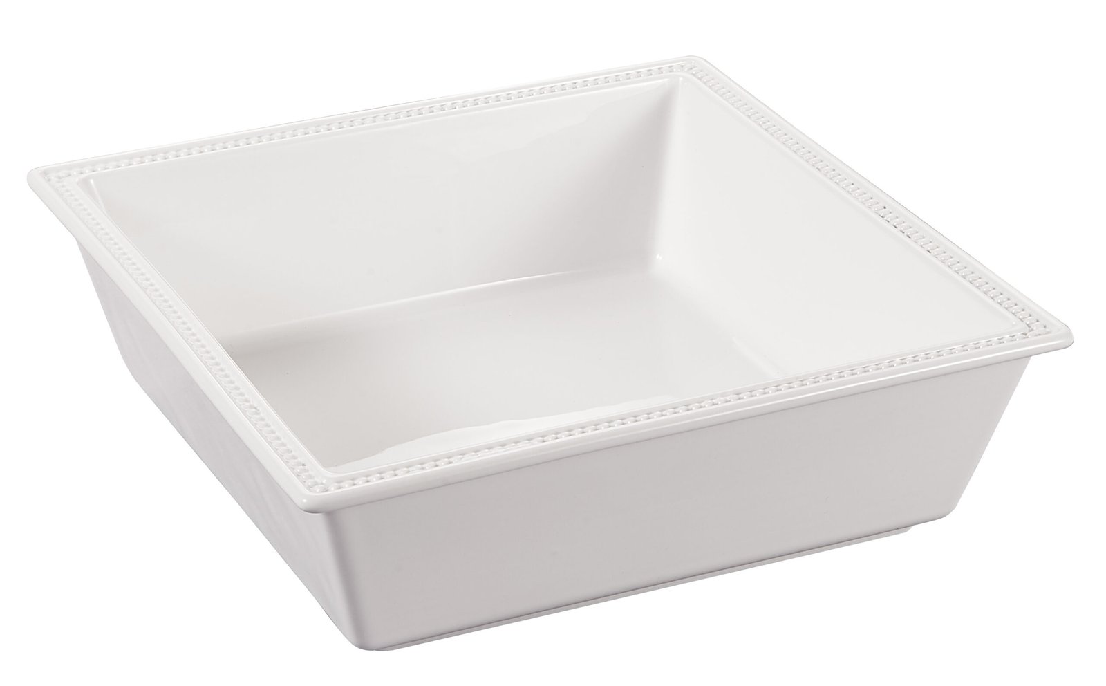 ORCHID 10.2" EMBOSSED SQUARE SERVING BOWL