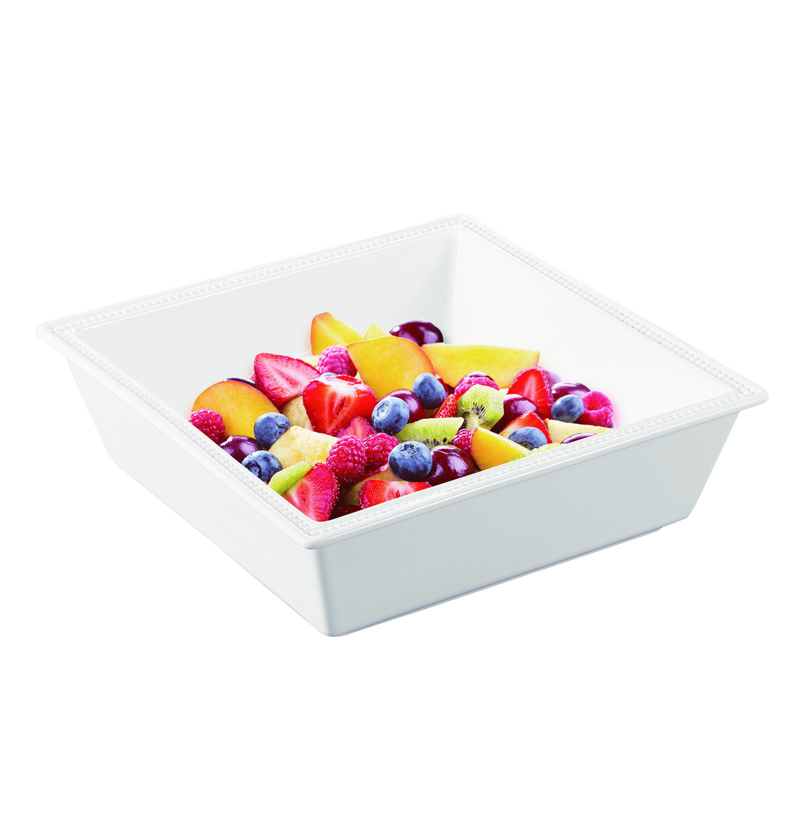 ORCHID 10.2" EMBOSSED SQUARE SERVING BOWL