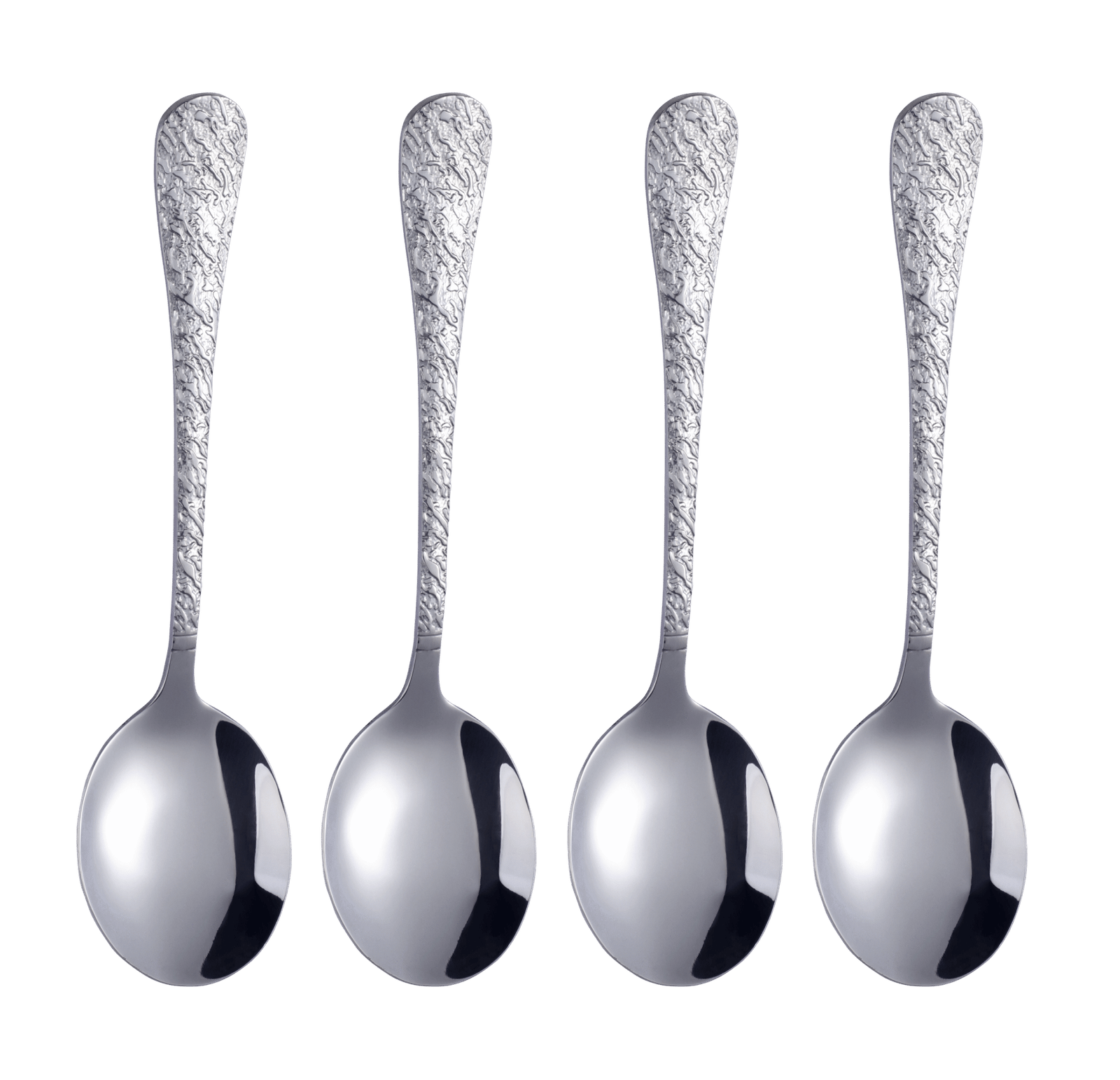 ORCHID ARTISTIC SS SET OF 4 SOUP SPOONS