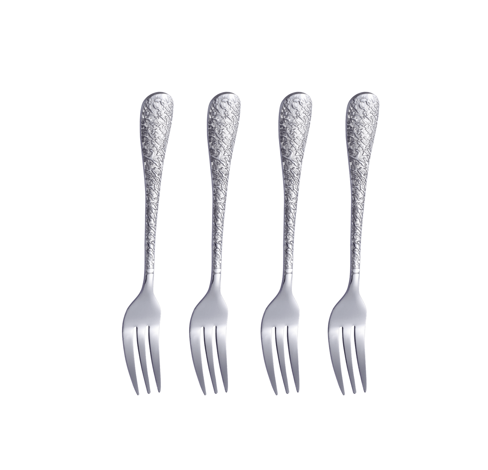 ORCHID ARTISTIC SS SET OF 4 CAKE FORKS