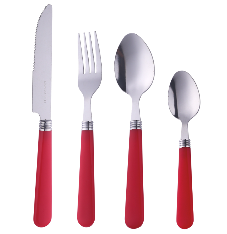 ORCHID 16PCS CUTLERY SET RED