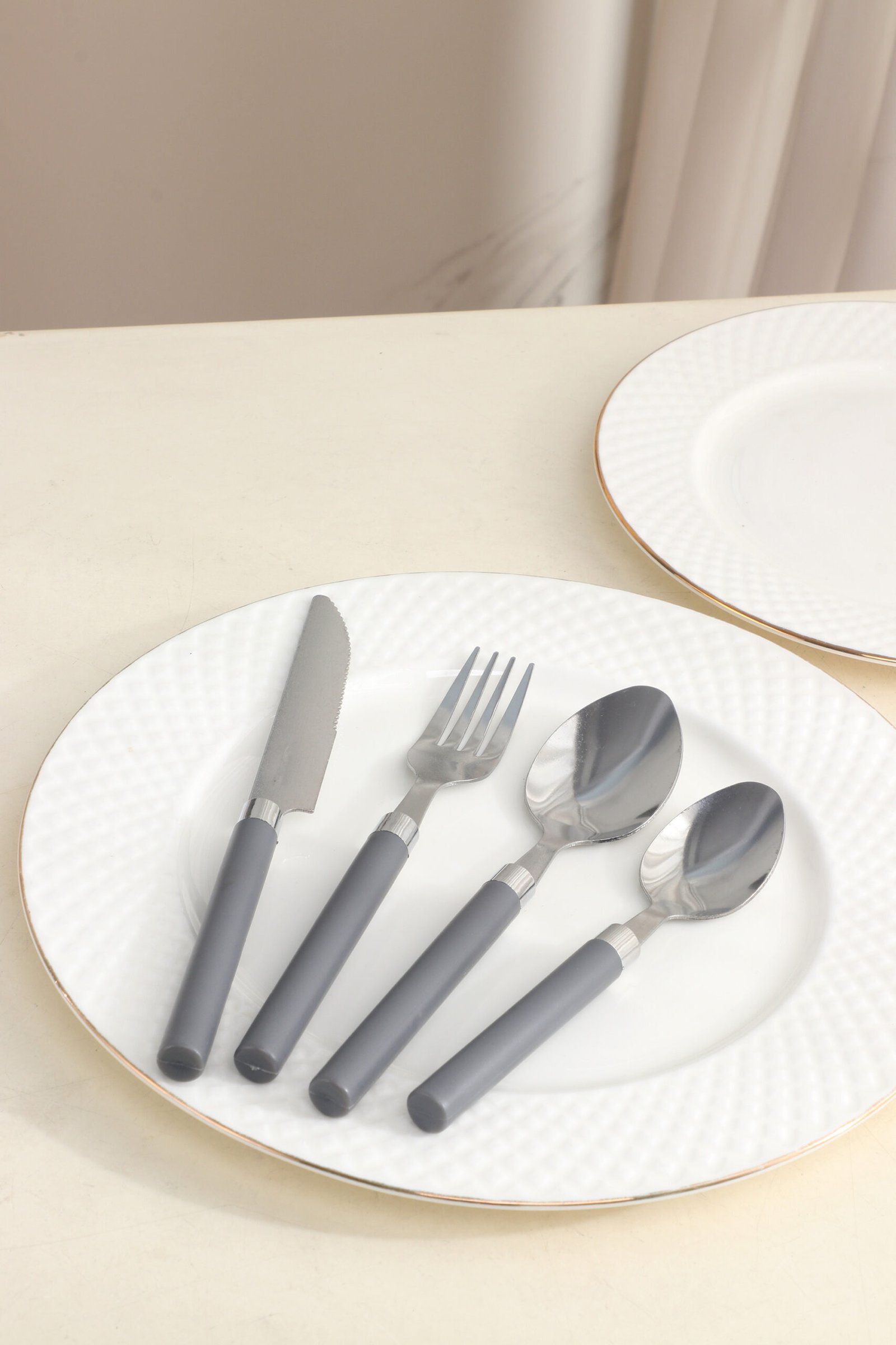 ORCHID 16PCS CUTLERY SET GREY